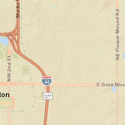 200 Southwest C Avenue, Central Mall, Lawton Street Map