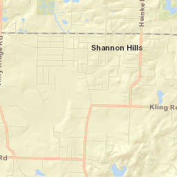 Shannon Hills Street Map