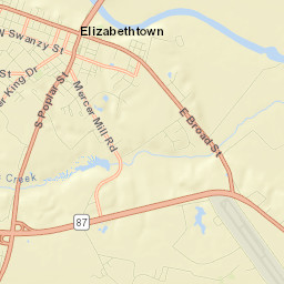 Elizabethtown Street Map