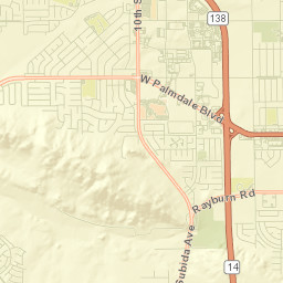 Desert View Highlands Street Map