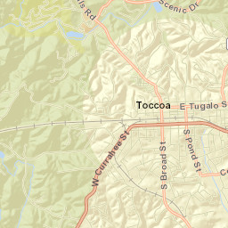 Toccoa Street Map