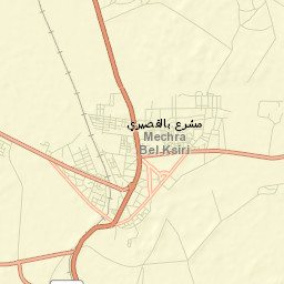 Mechraa Bel Ksiri Street Map