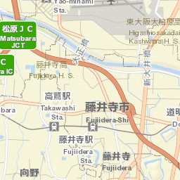 Fujiidera-shi Street Map