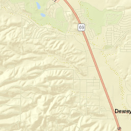 Dewey-Humboldt Street Map