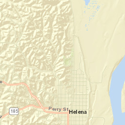 Helena-West Helena Street Map