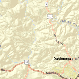 Dahlonega Street Map
