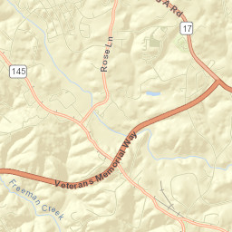Stephens County Street Map