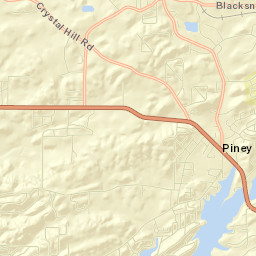 Piney Street Map