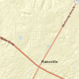 Rainsville Street Map
