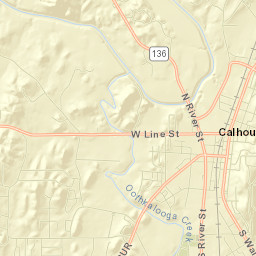 Calhoun Street Map