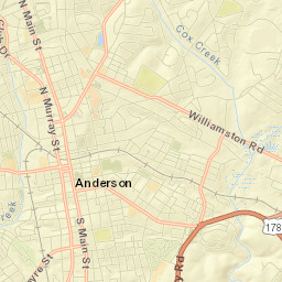 Anderson County Street Map