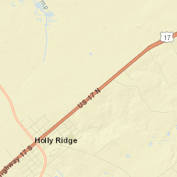Holly Ridge Street Map