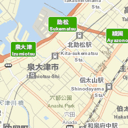 Izumiōtsu Shi Street Map