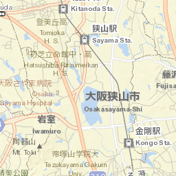Ōsaka-sayama Shi Street Map