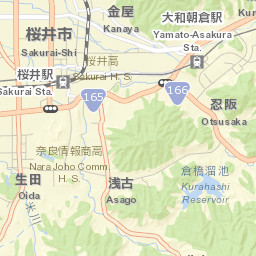 Sakurai-shi Street Map