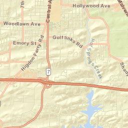 100-110 Section Line Rd Hot Springs Street Map