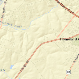 Homeland Park Street Map