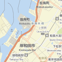 Kishiwada Street Map