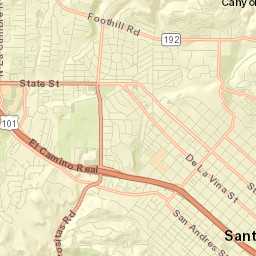 Mission Canyon Street Map
