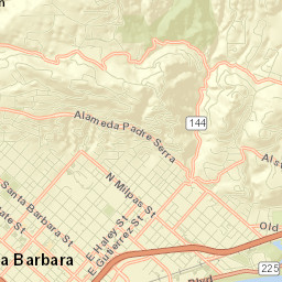 Santa Barbara Street Map