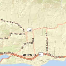 Montecito Street Map