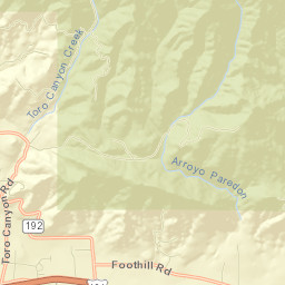 Toro Canyon Street Map