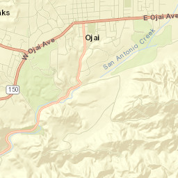 Ojai Street Map