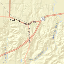 Red Bay Street Map