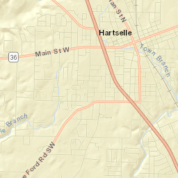 Hartselle Street Map