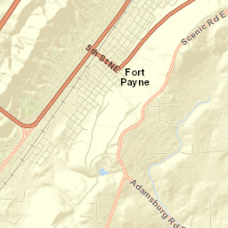 Fort Payne Street Map