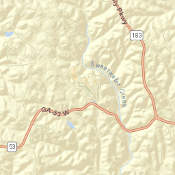 Dawson County Street Map