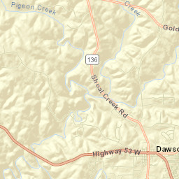 Dawsonville Street Map