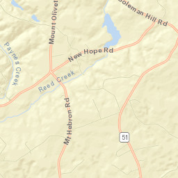 Reed Creek Street Map