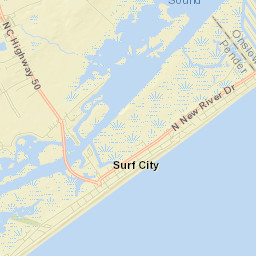 Surf City Street Map