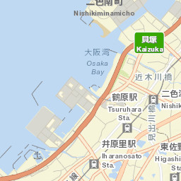 Kaizuka Street Map