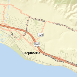 Carpinteria Street Map