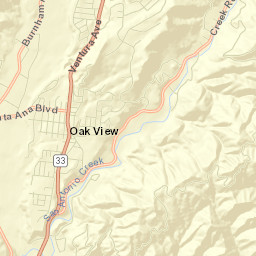 Oak View Street Map