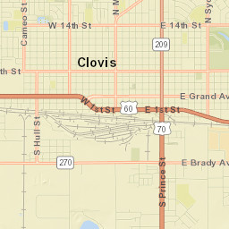Clovis Street Map