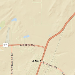 Atoka Street Map