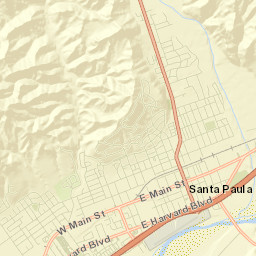 Santa Paula Street Map