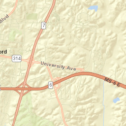 Lafayette County Street Map