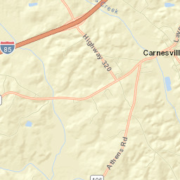 Carnesville Street Map