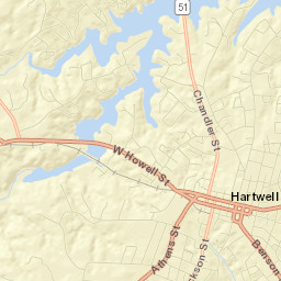 Hart County Street Map
