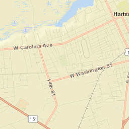 Hartsville Street Map