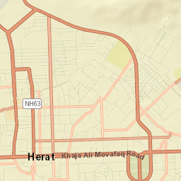 Herāt Street Map