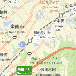 Sennan Shi Street Map