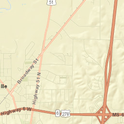 Batesville Street Map