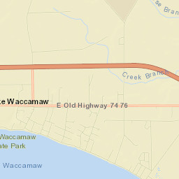 Lake Waccamaw Street Map
