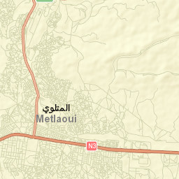 Metlaoui Street Map