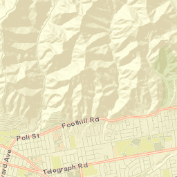 San Buenaventura, California Street Map